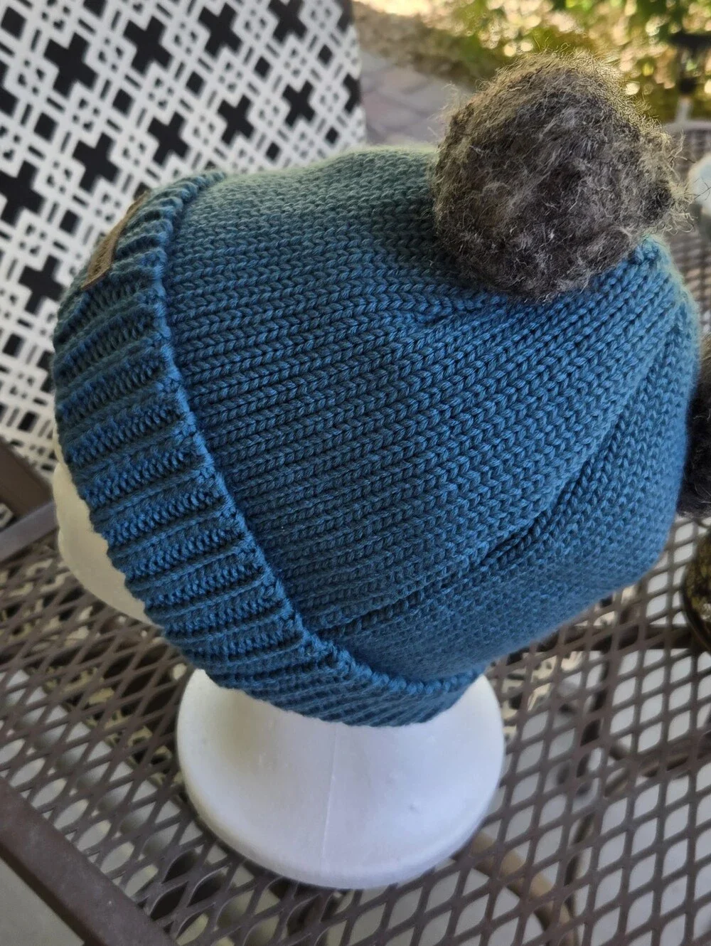 Columbia Kids Teal Knit Pom Beanie - Columbia - Picture 5 of 9